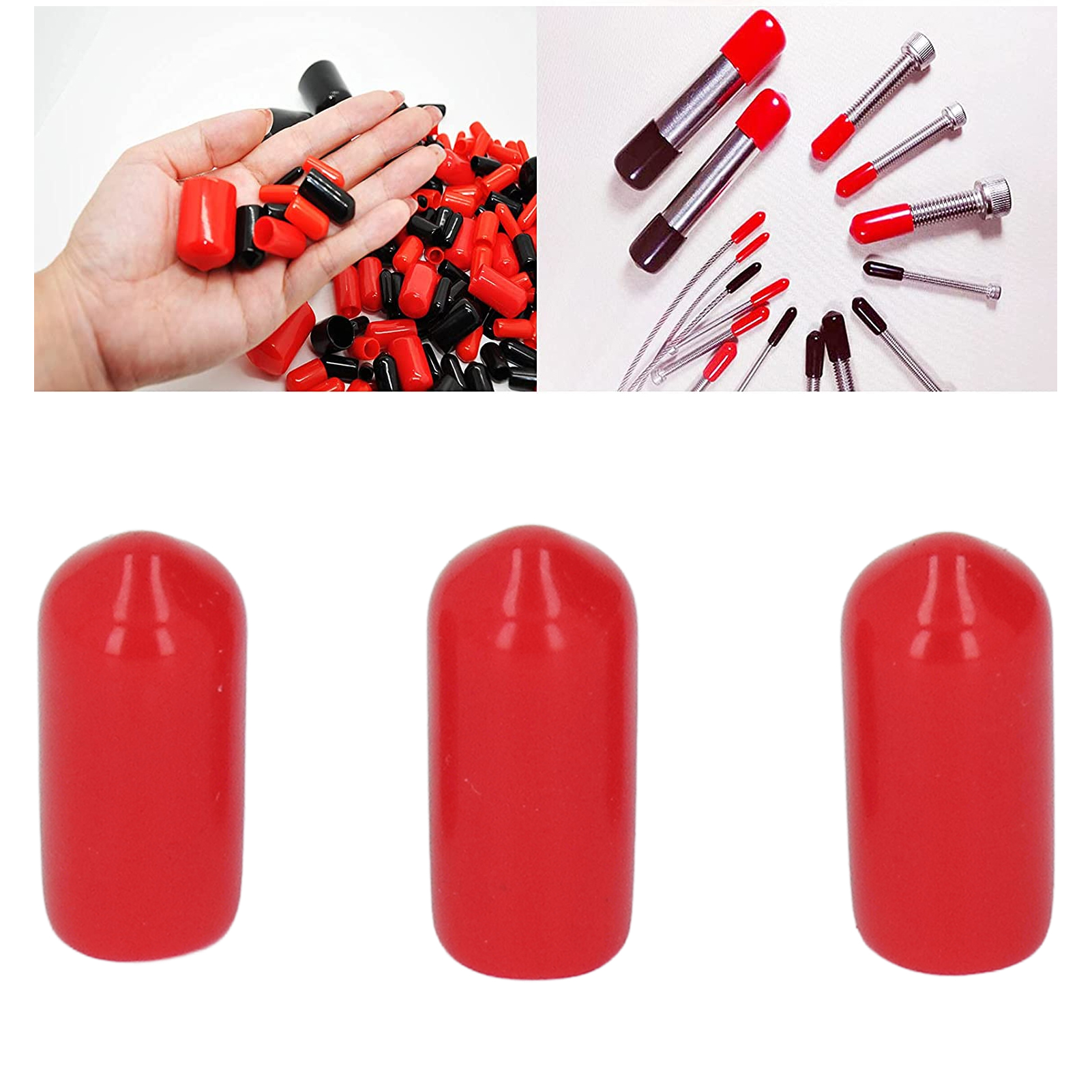 100 Pvc-schutzkappen Für Schrauben, 8 Mm Kunststoff-schutzhülsen