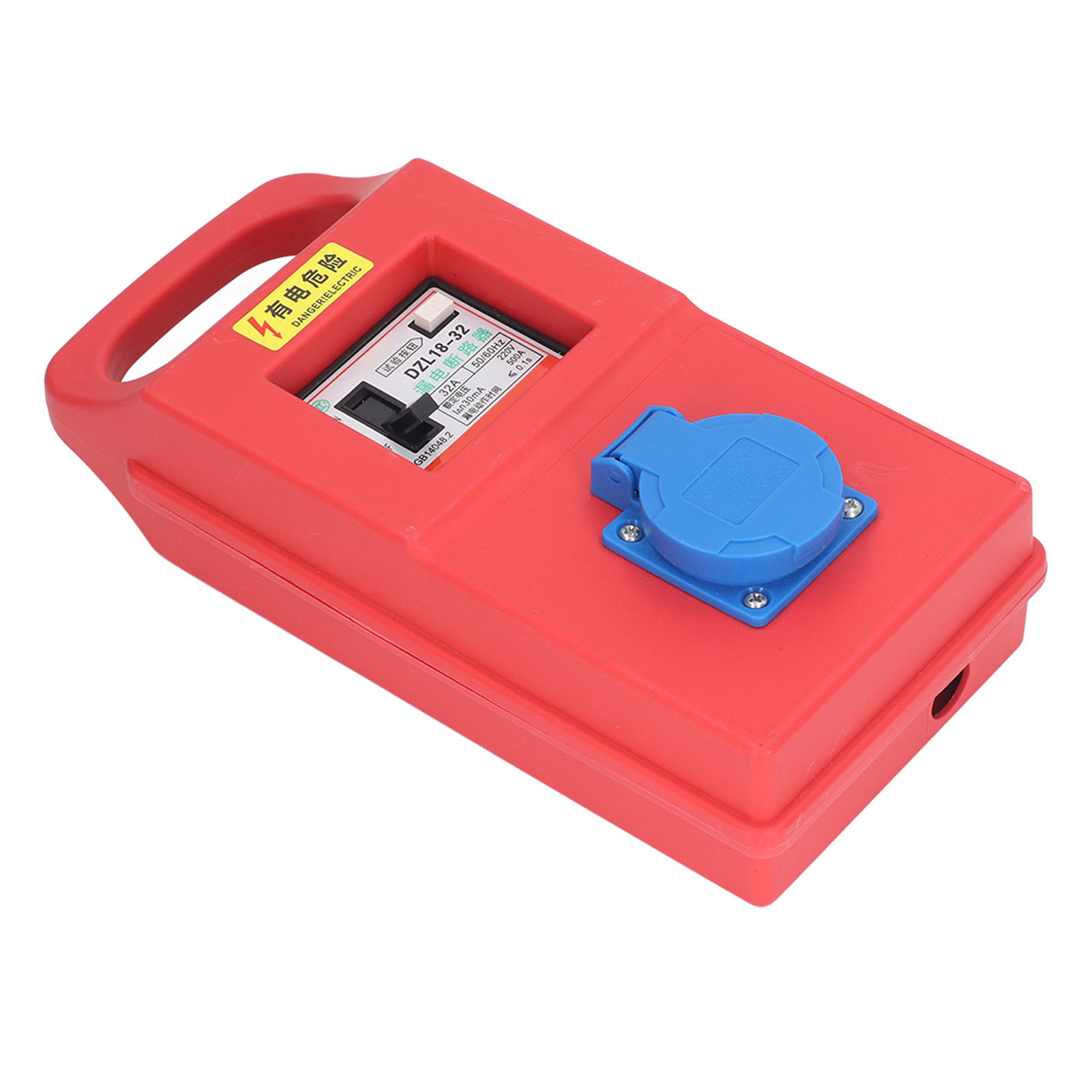 Tragbarer Dreiloch-elektroverteilerkasten Für Den Temporären Einsatz Auf Baustellen, Schutzart Ip54, 200-250 V Ac.