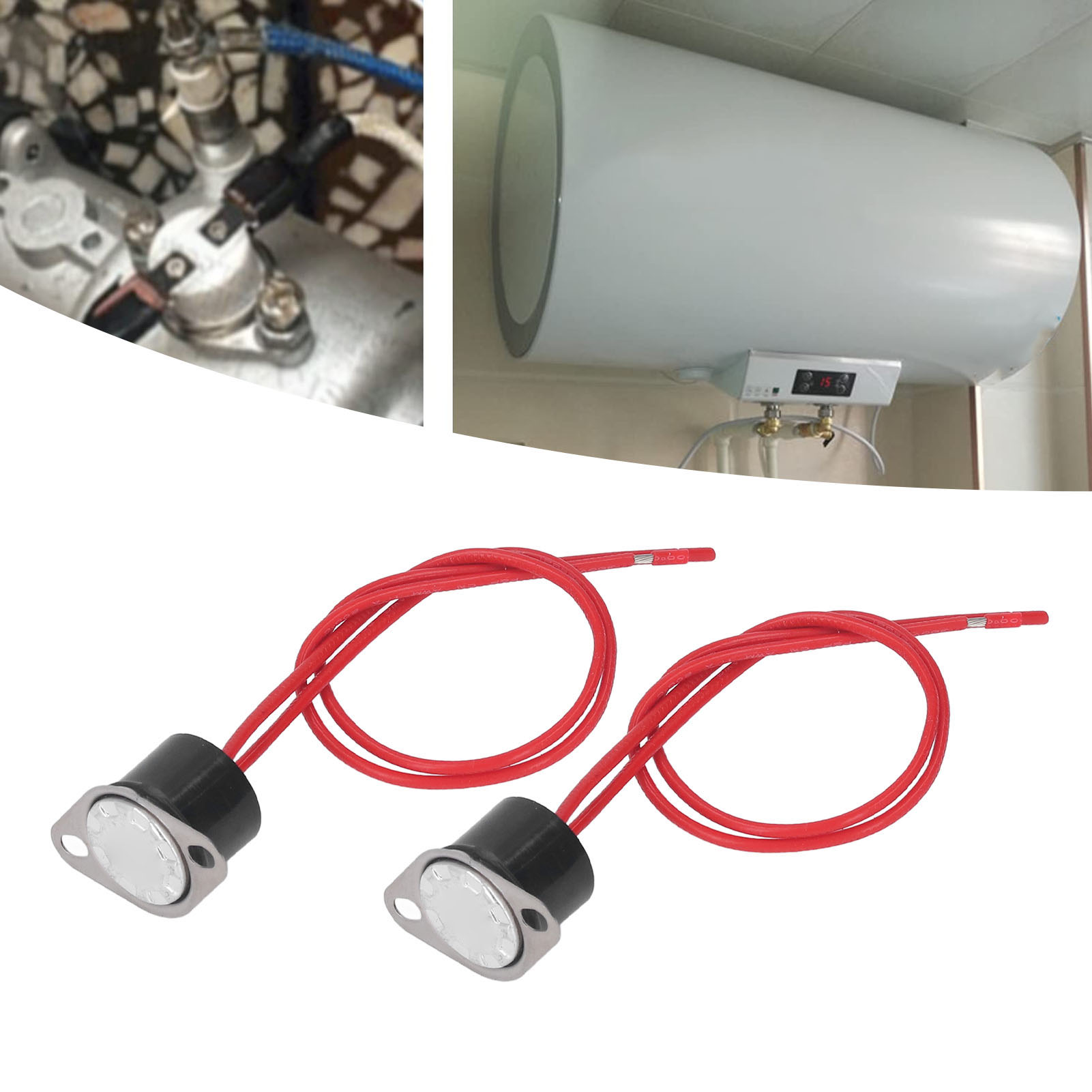 2 Wasserdichte Temperaturregler Ksd301 Und 250v 80°c Temperaturschutzschalter