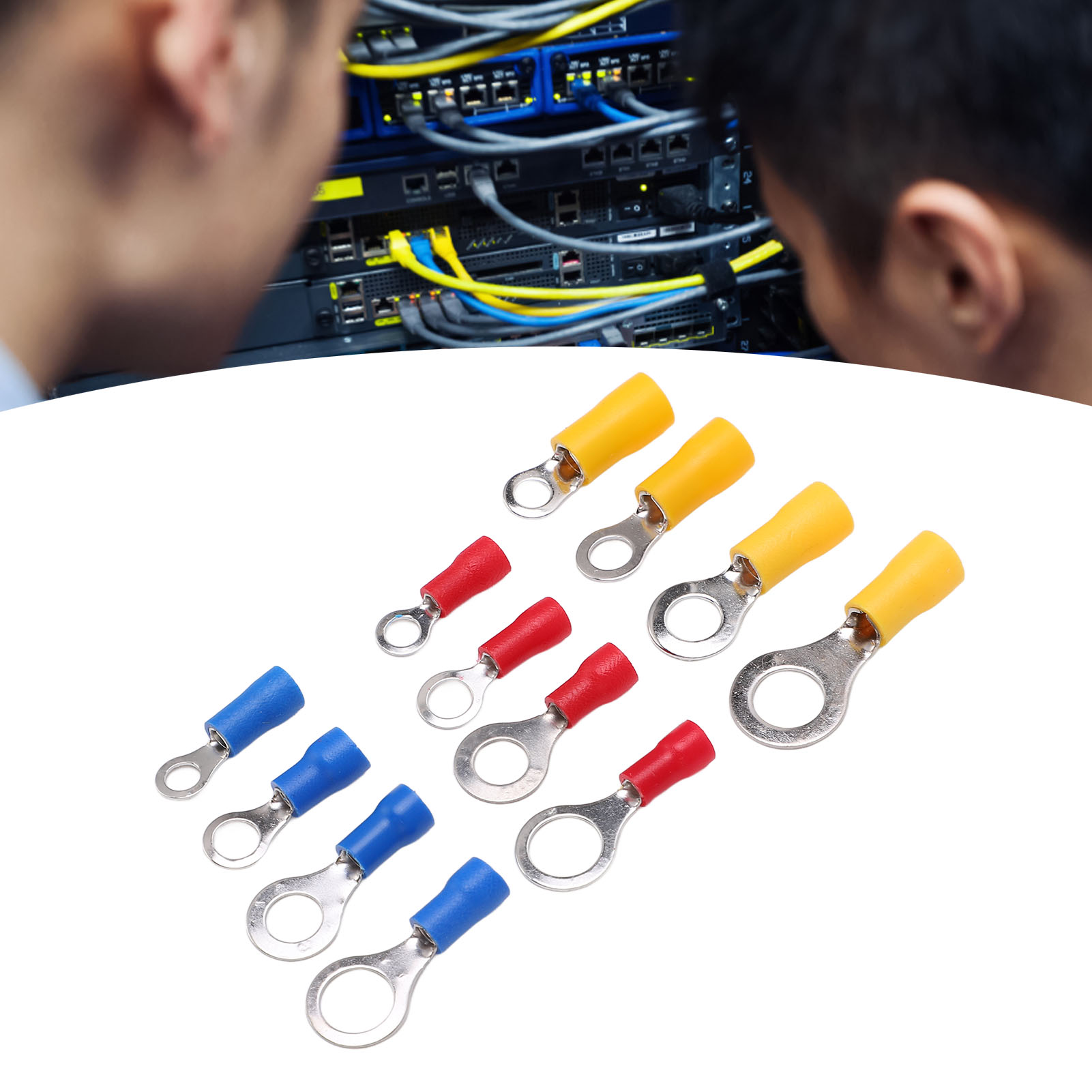Schachtel Mit 240 Stecker- Und Buchsenverbindern Zum Schnellen Trennen Von Isolierten Drahtklemmen