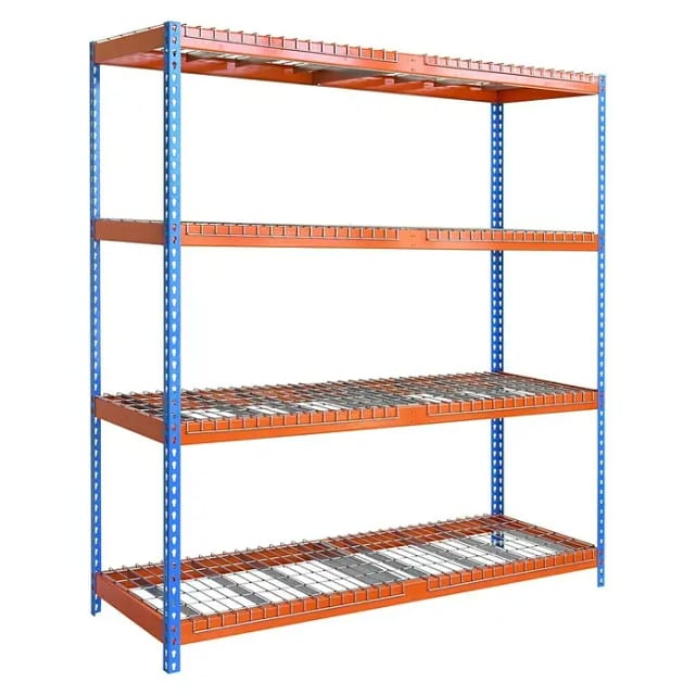 Simonrack Lagerregal Ecoforte blau und orange 2000x1800 mm