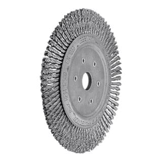Lessmann ® - Lessmann Schmale Rundbürste gerade, Stahldraht 0,50 mm, Bürsten-⌀xBohrungs-⌀ 178X22 mm