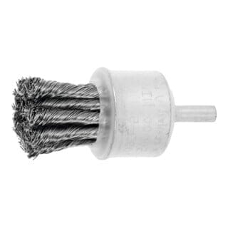 Lessmann ® - Lessmann Gezopfte Pinselbürste INOX-Draht, Bürsten-⌀xBorstenstärke: 28X0,50 mm