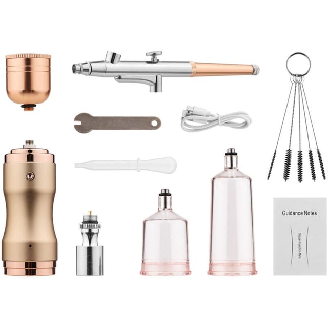 Airbrush-Set, Mini-Kompressor-Airbrush-Set, tragbare, wiederaufladbare Airbrush für Make-up, Modellbau, Malerei, Tortendekoration, Nagelkunst und