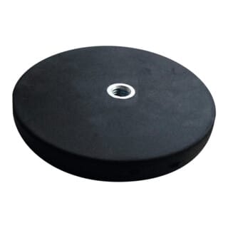 Flachgreifermagnet Set 2-teilig mit Gewindebuchse flach, Neodym,⌀ 88 mm 2 Stk