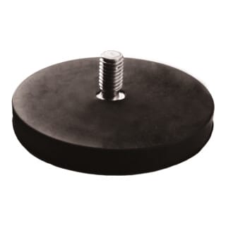 Flachgreifermagnet Set 2-teilig mit Gewindestutzen, Neodym,⌀ 66 mm 2 Stk