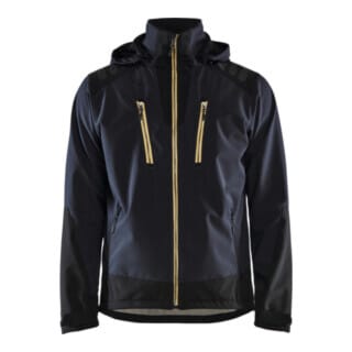 Blaklader - Blakläder Softshell Jacke, dunkelblau / gelb, Unisex-Größe: l