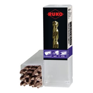 10x Spiralbohrer din 338 Typ inox HSS-Co 5 ø 1,4 mm - 215014 - Ruko