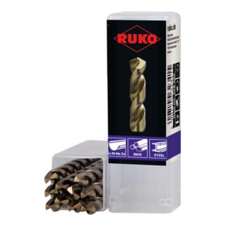 RUKO 10x Spiralbohrer HSSE-Co 5 Dreiflächenschaft Ø 7mm - 228070