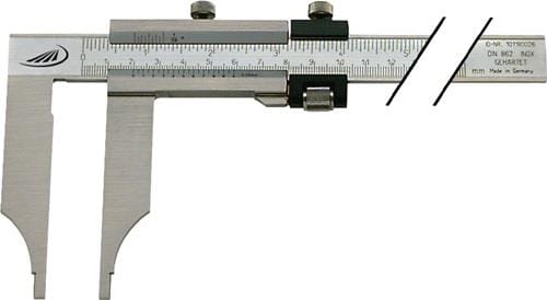 FP - Werkstattmessschieber ohne Spitzen, mit Feinstellung 800 mm