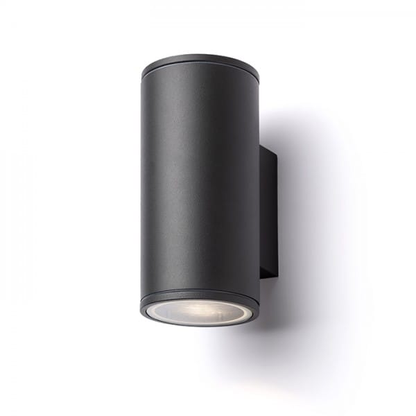 Rendl Light - Zylindrische Wandleuchte lizzi ii anthrazitgrau 230V GU10 2x35W IP54