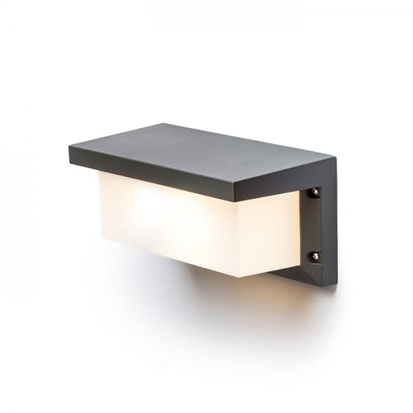 Rendl Light - Deckenleuchte hide rc Wandleuchte grau anthrazit 230V E27 18W IP54