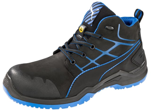 Puma - Sicherheitshalbschuh Krypton Blue Mid esd src S3 Gr. 40