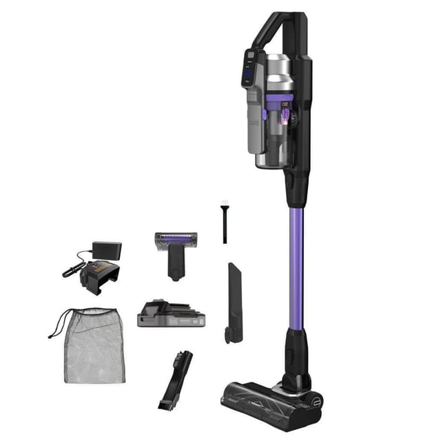 Black & Decker Stabstaubsauger Akku Trocken Beutellos 0,65 l Violett 2,5 Ah