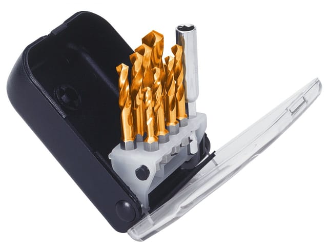 Exact Spiralbohrerbit-Set Tin beschichtet ClipSet F Spibo-Bits 3-10mm TIN Spiralbohrer