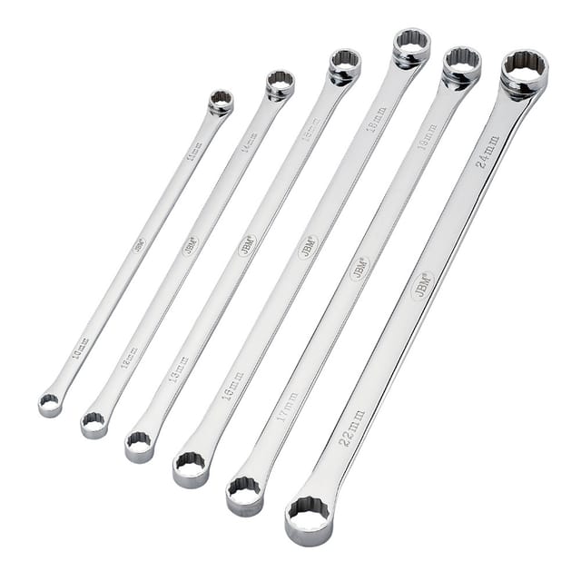 JBM - Set mit 6 extralangen 12-kantigen Schlüsseln 51864