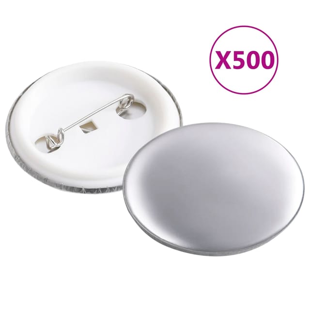 Button-Teile 500 Sets 37 mm Vidaxl