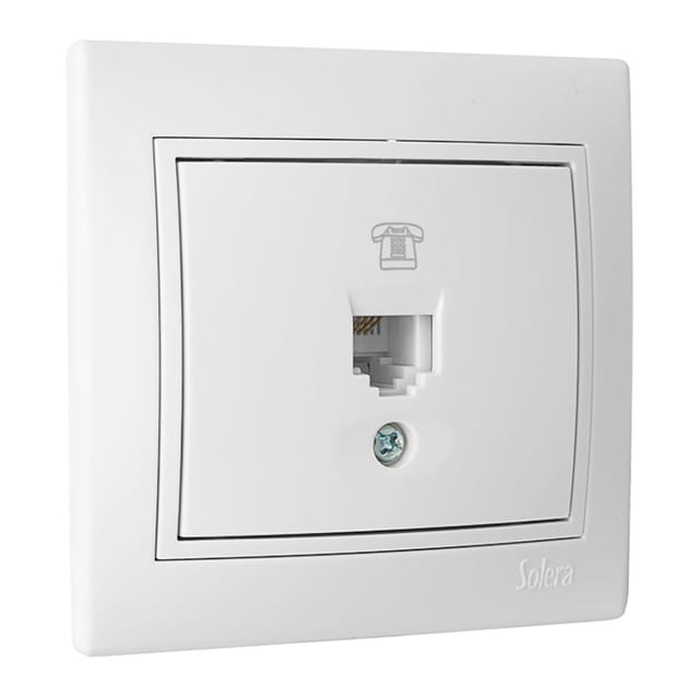 RJ11 Unterputz Telefondose, 83x81mm E3/42966 Platte
