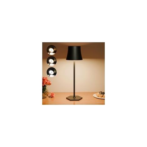 Lampe De Table Led Rechargeable Sans Fil, Réglage Tactile. Batterie 4000mah, Chargement Usb, Ip54 Étanche, Peut Être Poser Sur Bureau, Chevet, Chambre, Extérieur, Salon Lampes, Veilleuse.