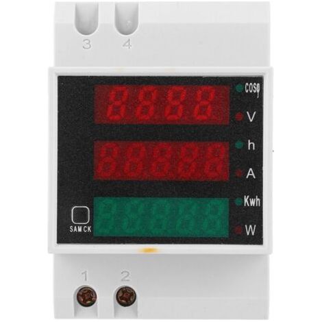 Voltmètre Ampèremètre Multifonction D52-2047 Compteur Électrique Multifonction Compteur De Facteur De Puissance De Tension De Courant Affiché Numérique Ac200450v