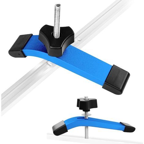 Ensemble De 2 Pinces De Guidage De Type T, Pinces À Rainure En T En Alliage D'Aluminium M8 Pour Le Serrage Sur Établi Et Le Dégagement Rapide, Pince De Compression Stable Et Flexible.