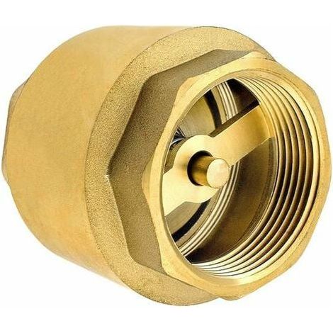 Clapet Anti-retour De 1 1/2 Pouce En Laiton Robuste De Haute Qualité, Antirouille Et Étanche Pour Pompe, Fontaine, Machine À Laver, Jardin, Citernes De Pluie, Baril