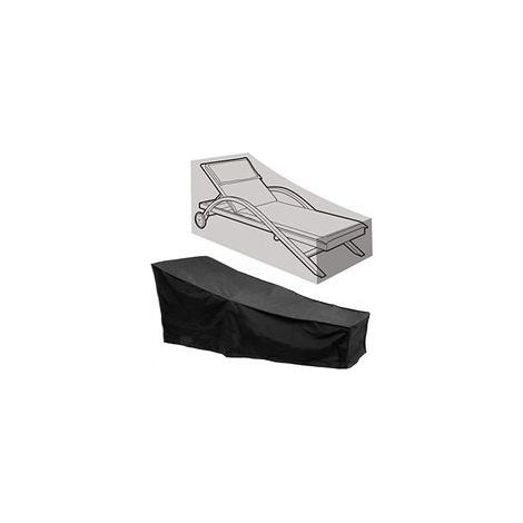 Housse De Chaise Longue De Jardin Noire, 208 X 76 X 41/79 Cm, Tissu Oxford 210d, Pour Chaise Longue De Jardin Noire, Tissu Oxford Sur Les Meubles De Balcon De Jardin, Protège De L'Humidité, De La