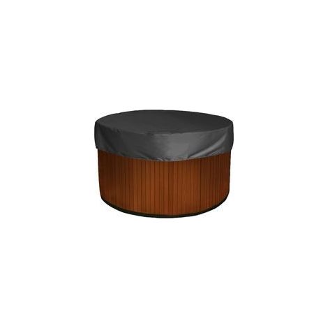 Housse De Protection Ronde Pour Jacuzzi, 420d Imperméable Pour Piscine Extérieure, Noire (190 X 30 Cm)