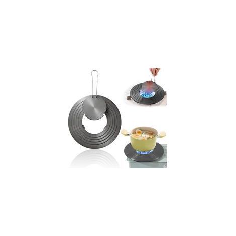 Diffuseur De Chaleur 26cm Pour Cuisinière À Gaz Plaque Avec Anneau Amovible, Conduction Thermique Rapide
