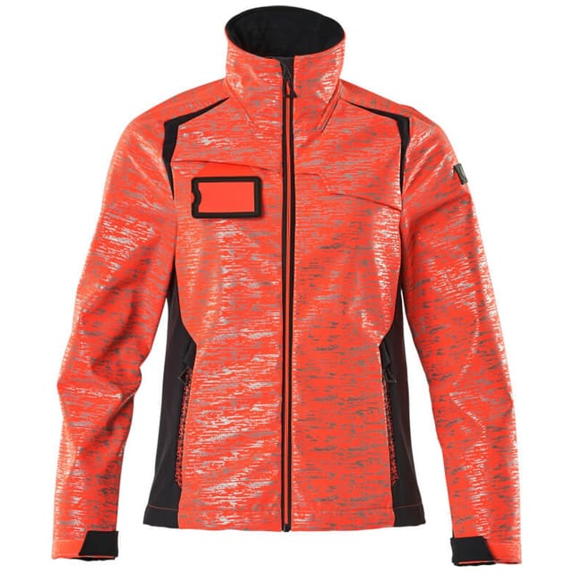Accelerate safe Damen Softshelljacke 19212-291 Gr. 5XL Hi-vis rot/schwarzblau - Mascot