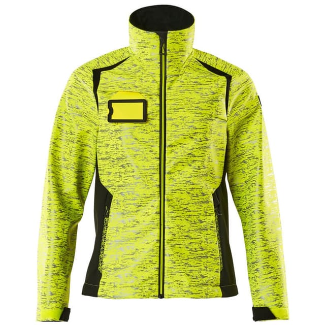Accelerate safe Damen Softshelljacke 19212-291 Gr. 4XL hi-vis gelb/schwarz - Mascot