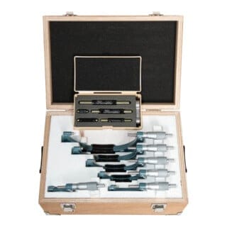Bügelmessschrauben Satz einfache Ausführung, 0-150 mm, (6 Stk.), 0,01 mm - Mitutoyo