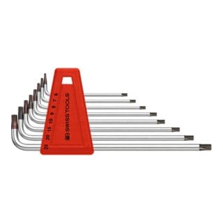 Pb Swiss Tools - Winkelschraubendreher-Satz, mit Bohrung, für Torx, 8-teilig
