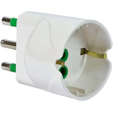 Fanton 82610-E Adapterstecker 2P+T 16A - Schukosteckdose 2P+T