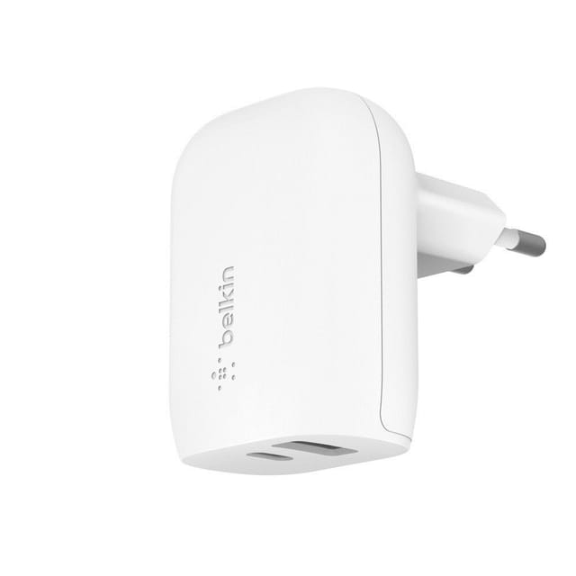 Belkin - 37W Dual Wall Charger pps, 25W usb-c, 12W usb-a, weiß