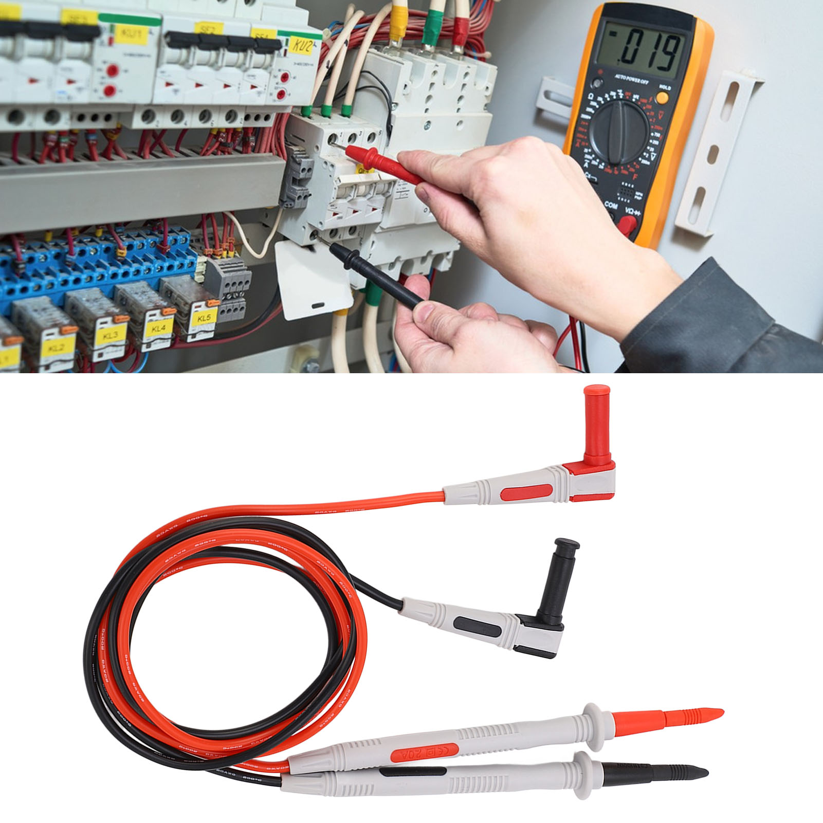 Multifunktionales Silikon-messkabel Mit Extradünner Spitze Aneng 20a Und Bohrdrahtadapter