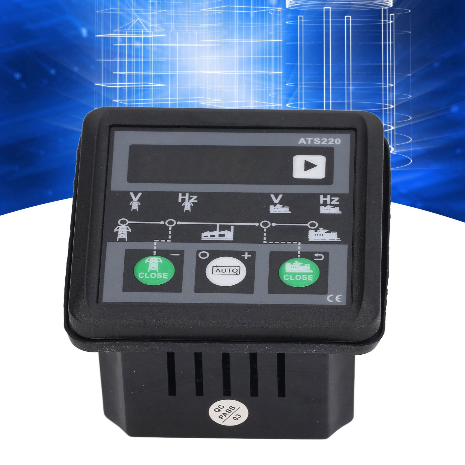 Ats220 Dual Power Transfer Controller (automatischer Ac/generator-umschalter 30-300v)