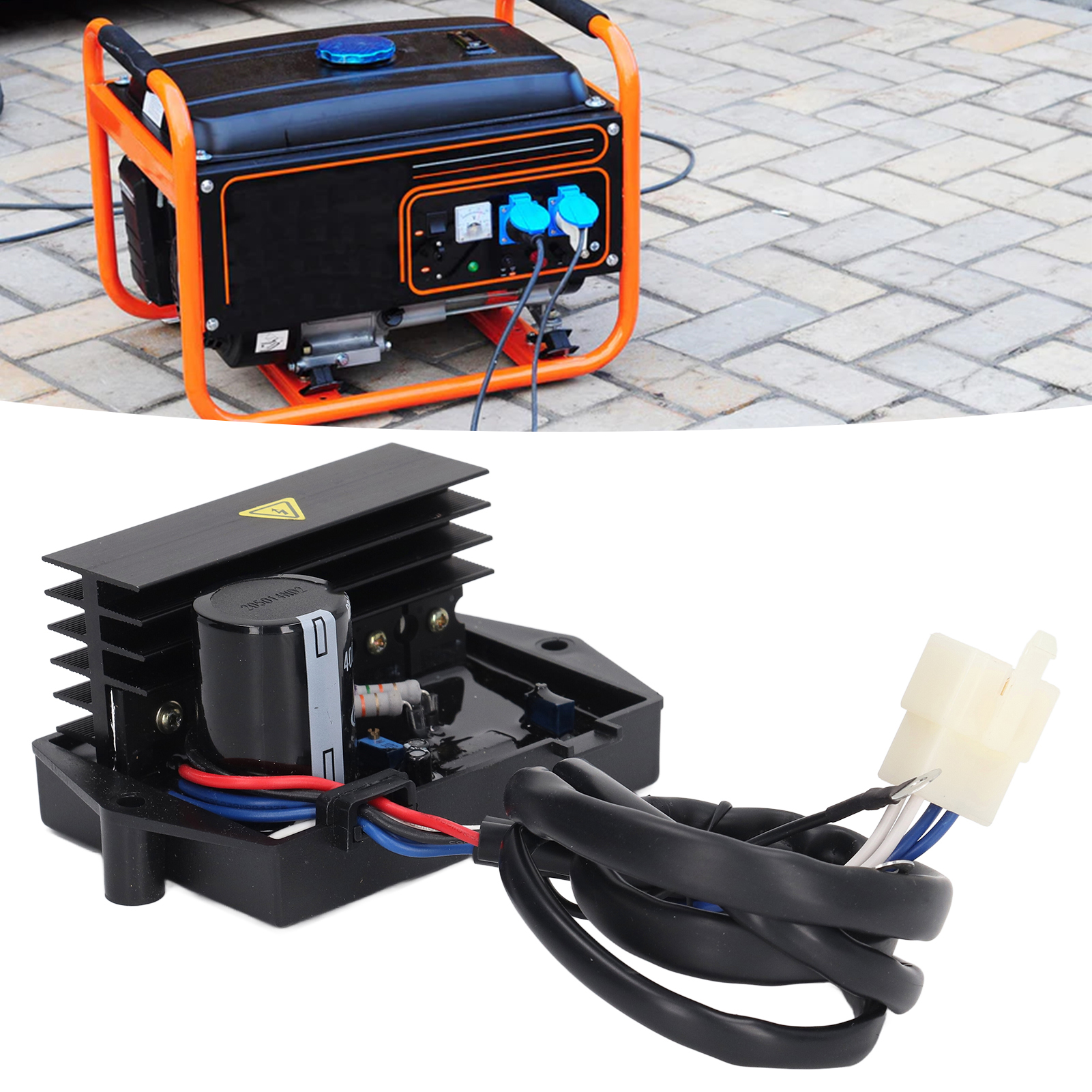 Automatischer Einphasen-spannungsregler Avr Gfc9-1a4g-0 Mit 6 Leitern Für Kipol- Und Kohler-benzingeneratoren (400 V/470 Μf). Ersatzteile Für Kipol- Und Kohler-benzingeneratoren.
