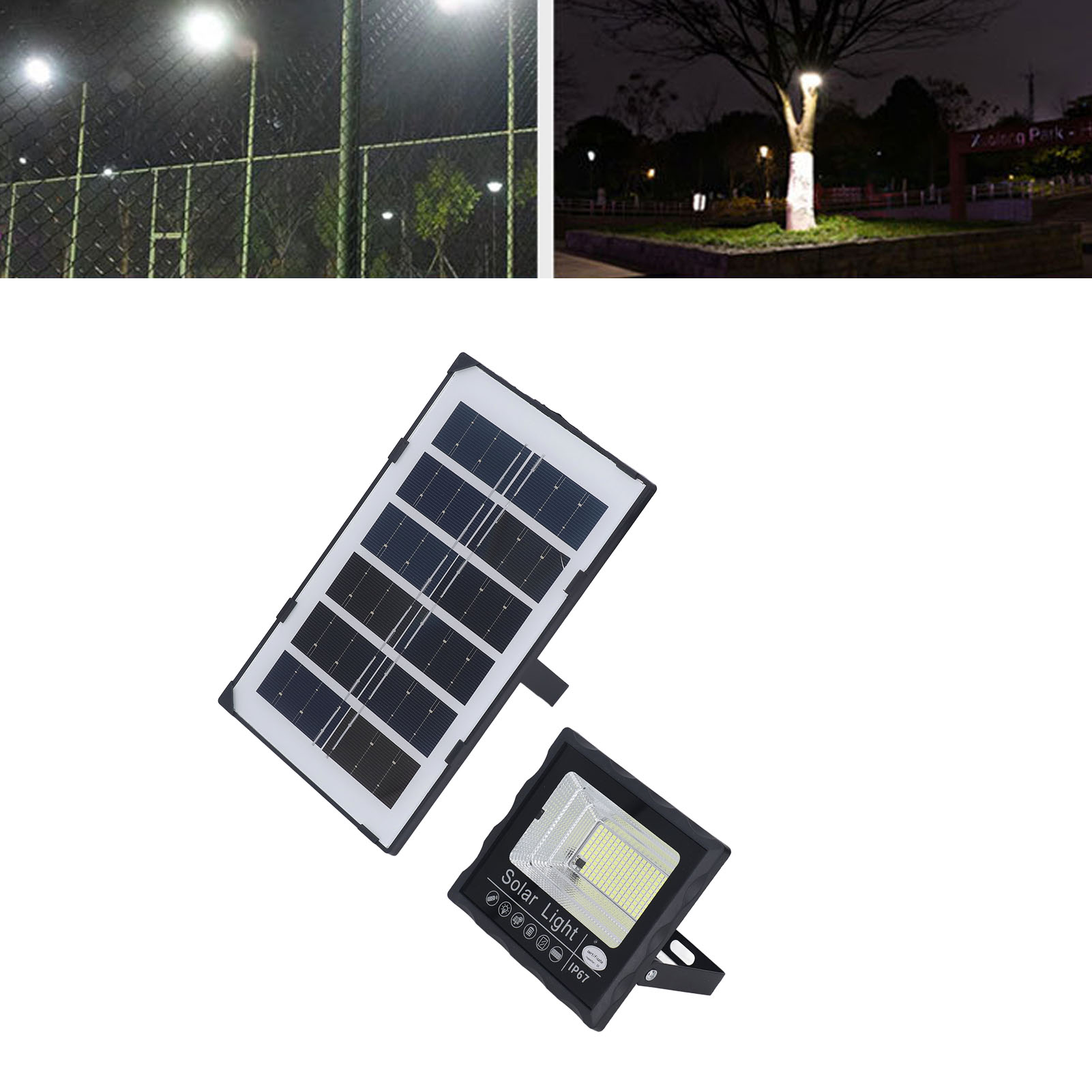 Led-solarfluter Für Höfe, Brücken Und Gebäude Ultrahelle Und Wasserdichte Solarbeleuchtung.