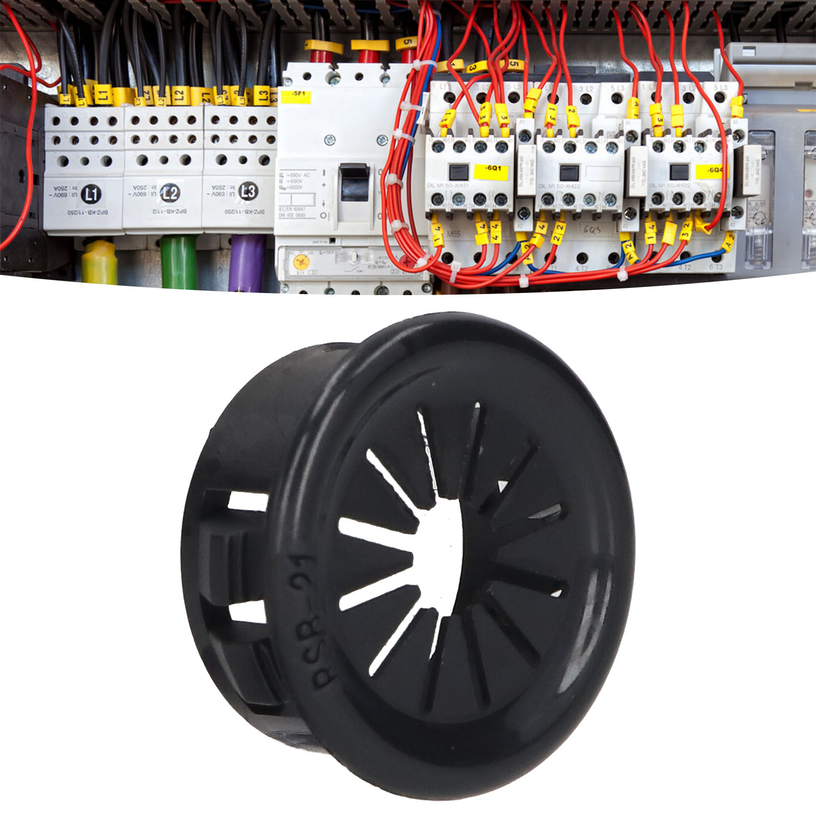 Klemmstecker, Kabelschutz Mit Kunststoffklemme, Blütenblattförmige Schutzhülle, Stecker Für Die Spulenringbohrung Des Verteilerschranks, Kabelverschraubung Rsb-21