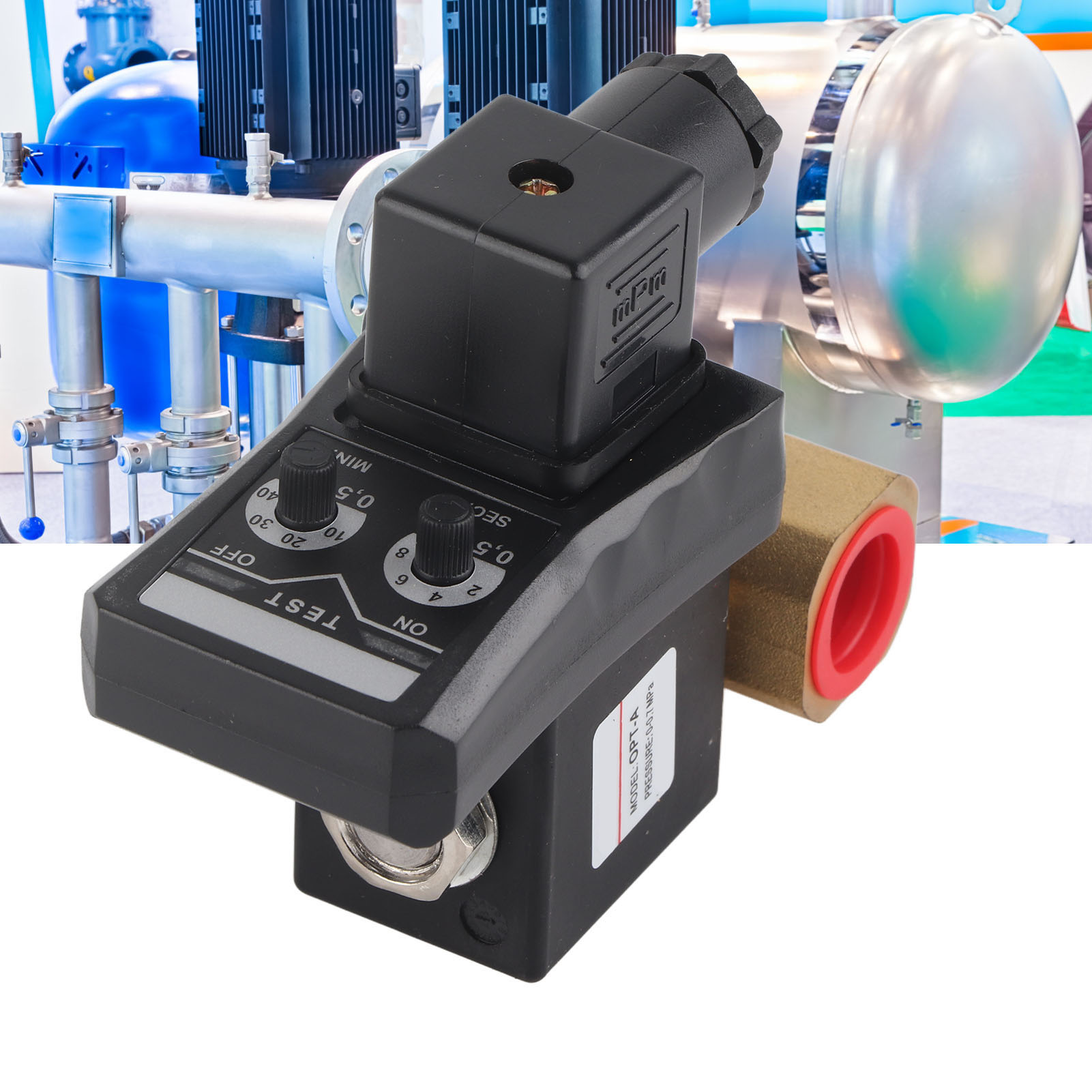 Pneumatisches Elektronisches Entlüftungsventil Opt-a Mit Verteiler, Elektronisches Entlüftungsventil, Magnetventil, 24 V Dc