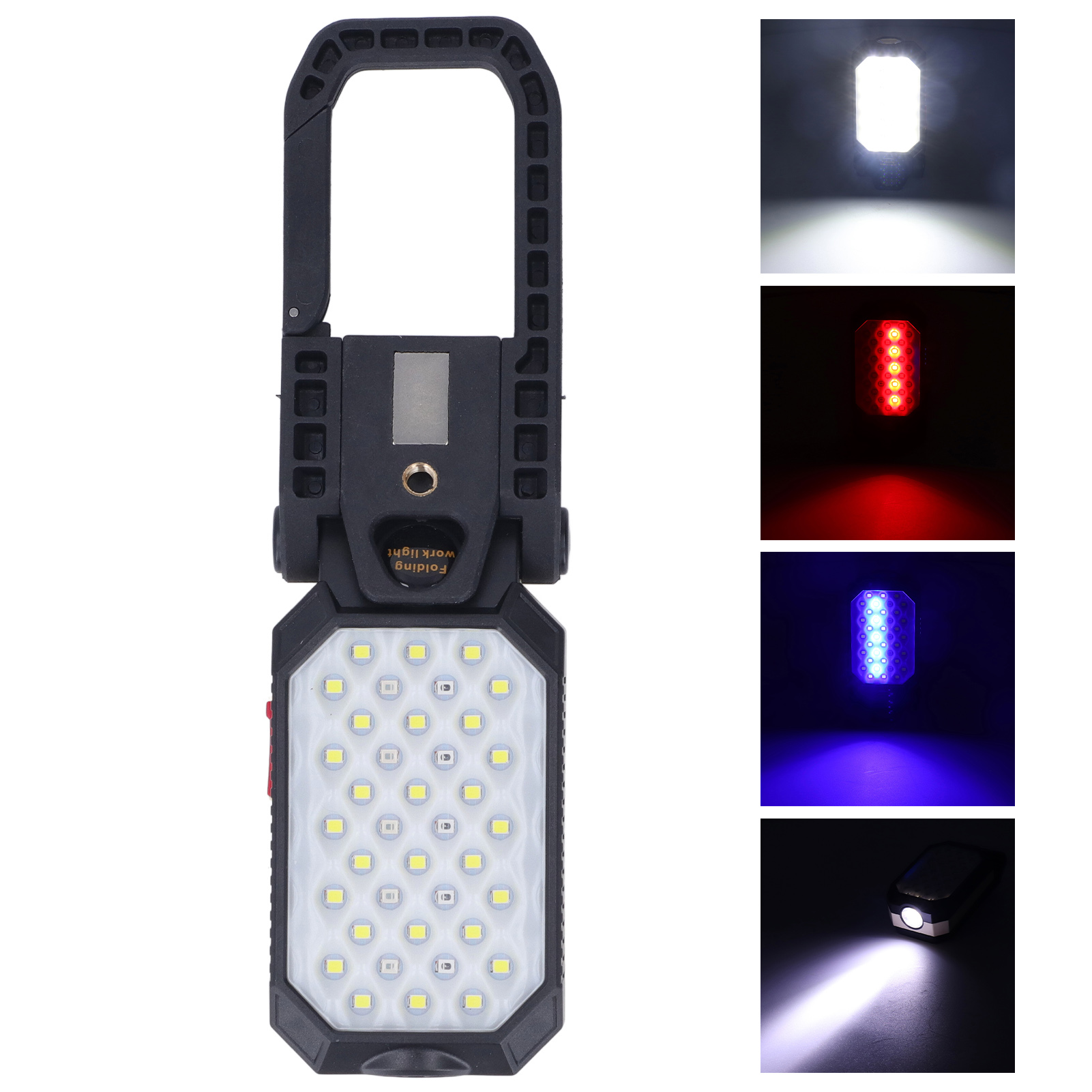 Großformatige Cob-arbeitsleuchte W599b, Usb-wiederaufladbare Led Mit Magnethaken, Ladeanzeige, Ip66 Not-taschenlampe/inspektionsleuchte