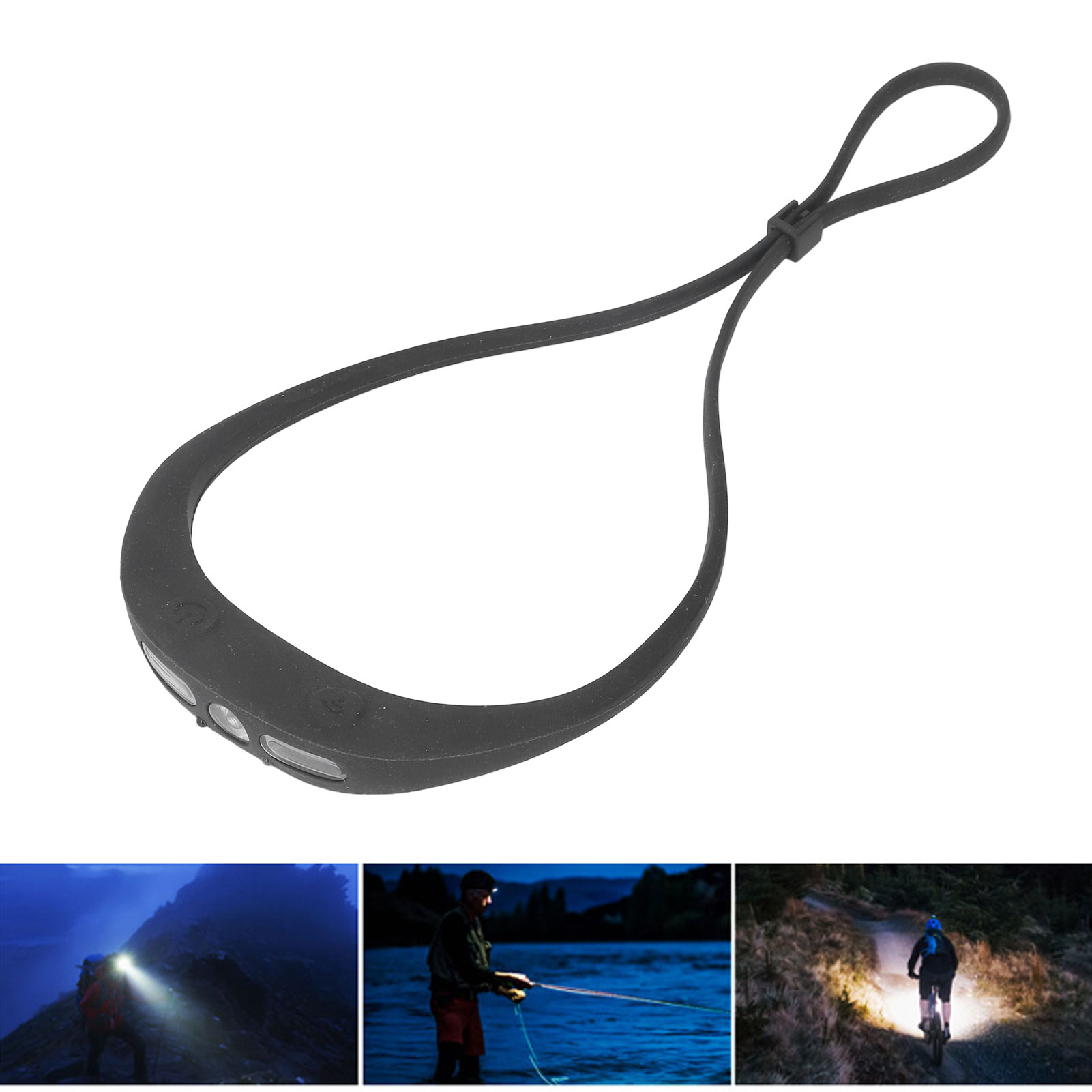 Hochleistungs-cob-led-stirnlampe Mit Silikon-kopfband Für Architektur-/maschinenbauanwendungen