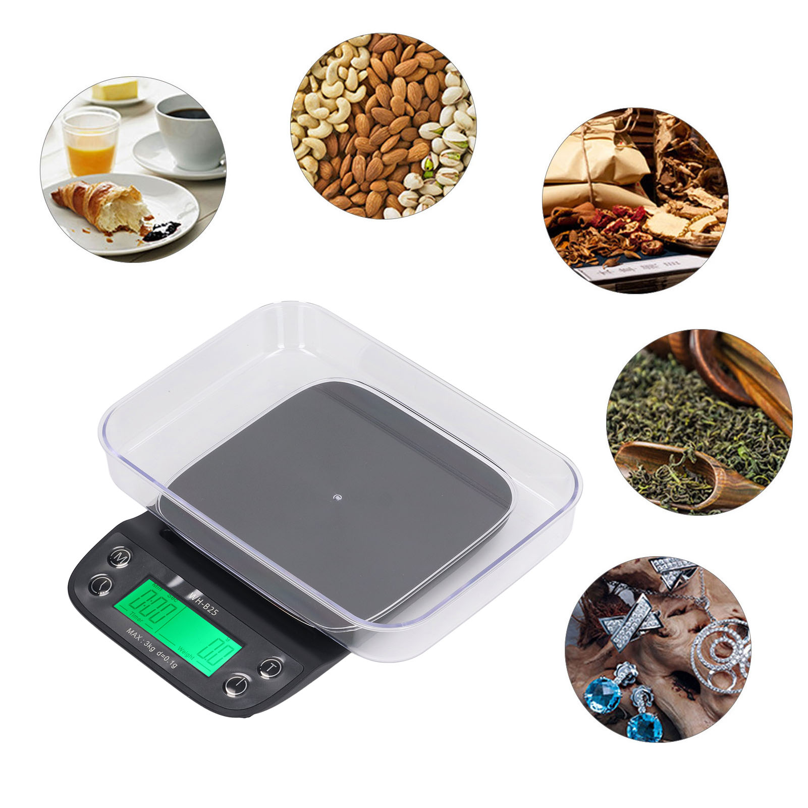 Das Labor Behauptet, Dass Die All-in-one-elektronikwaage Über Eine Wasserdichte Und Wärmeisolierende Silikonmatte Verfügt.