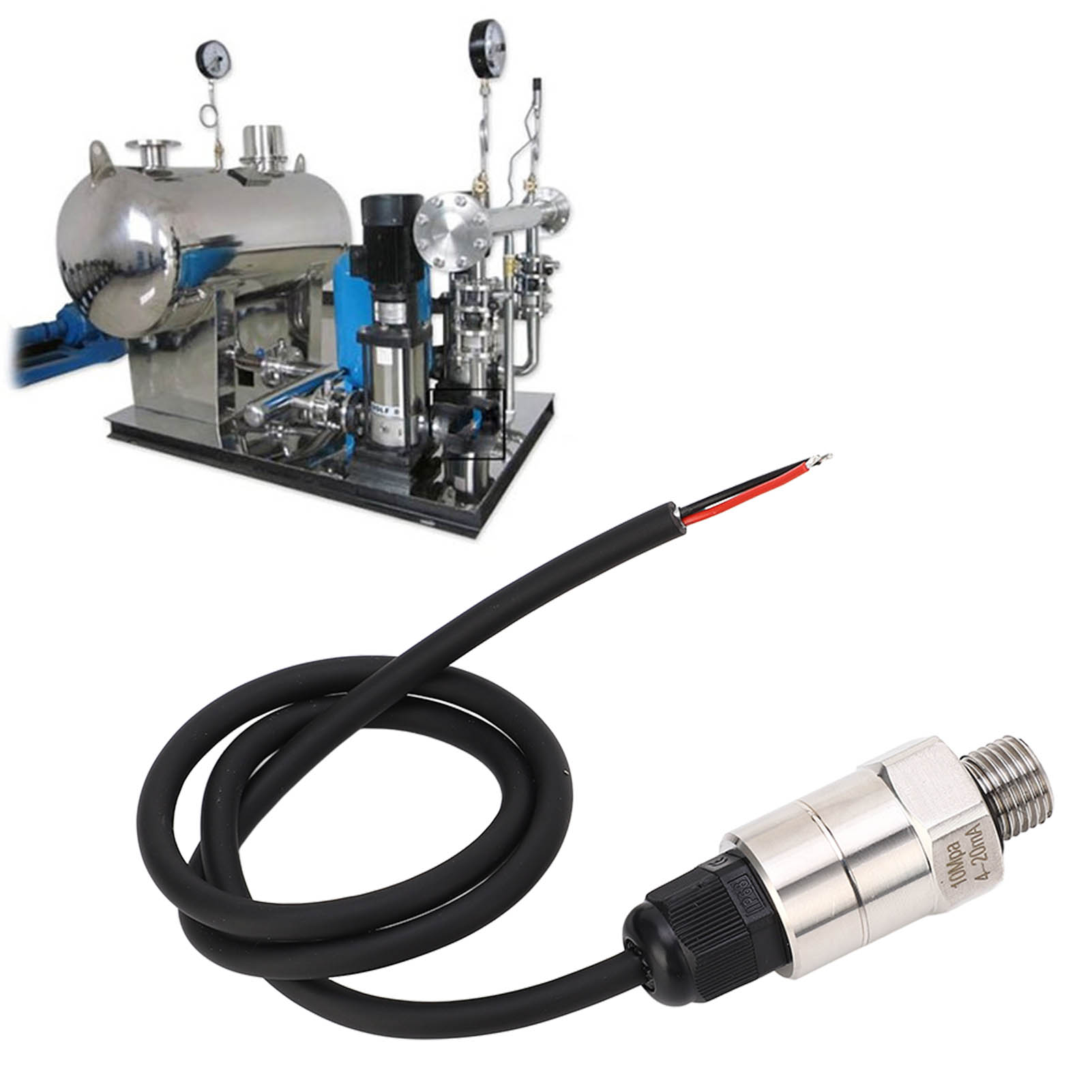 Drucktransmitter Für Luftkompressoren, Sensor G 1/4, Stromart 4-20 Ma, 0-30 Mpa, Geeignet Für Luftkompressoren