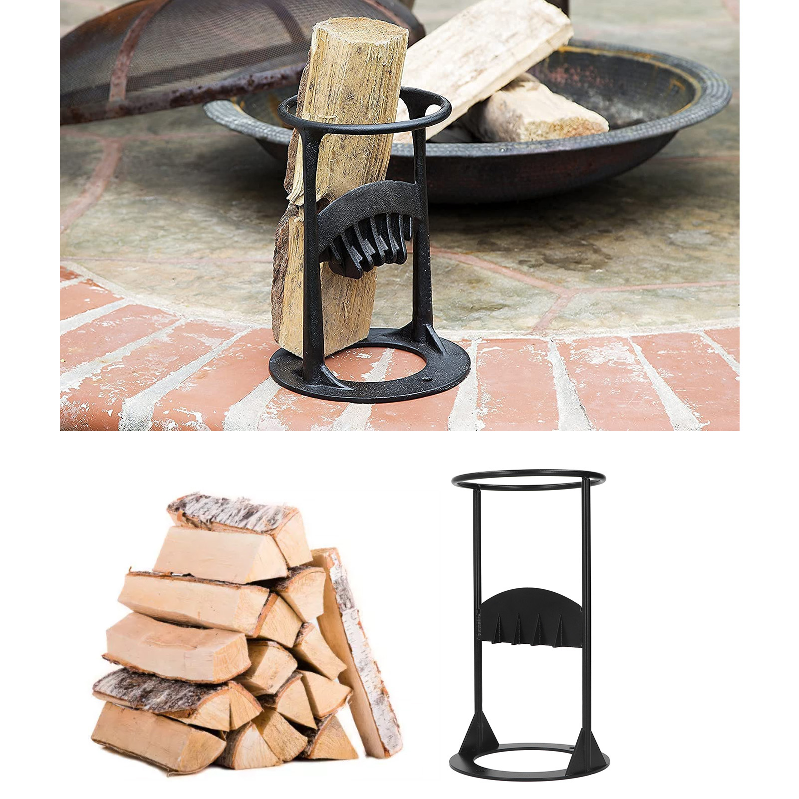 Mini-schnell-holzspalter, Manueller Holzspalter, Sicherheits-holzspalter, Stahlkeil Zum Spalten Von Brennholz