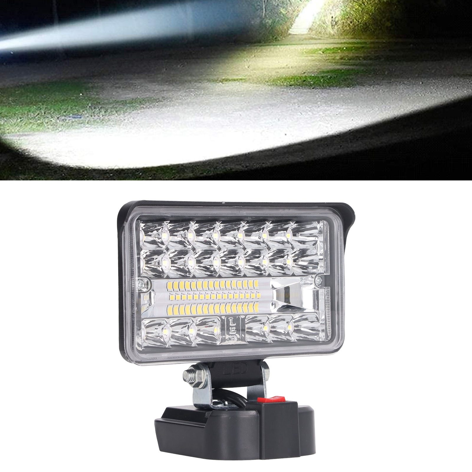 4-zoll 108w 5600lm Arbeitsleuchte, Hochleistungs-led-beleuchtung Für Bl1840-akkus, Led-arbeitsscheinwerfer Für Den Außenbereich, Kompatibel Mit Makita 18v Lithium-ionen-akkus Bl1815 Bl1850 Bl1830 Bl18