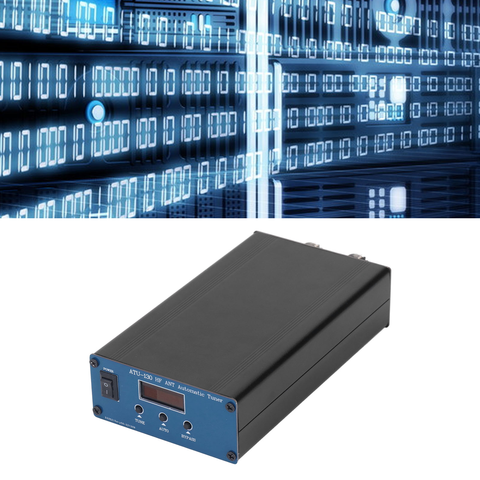 Atu-130 1,8–50 Mhz 200 W Miniatur-kurzwellenantennentuner, 10–15 V Dc-netzteil, Oled-display