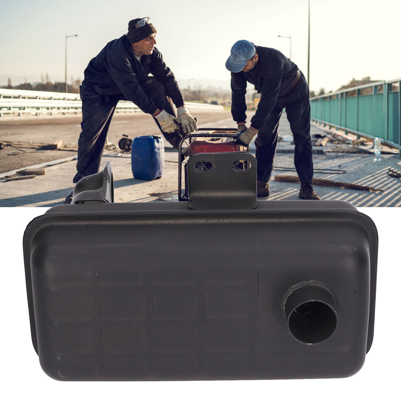 Abgasschalldämpfer Für Luftgekühlten Mini-dieselgenerator, Changchai-abgaskamin, Schalldämpferbaugruppe 186f-188