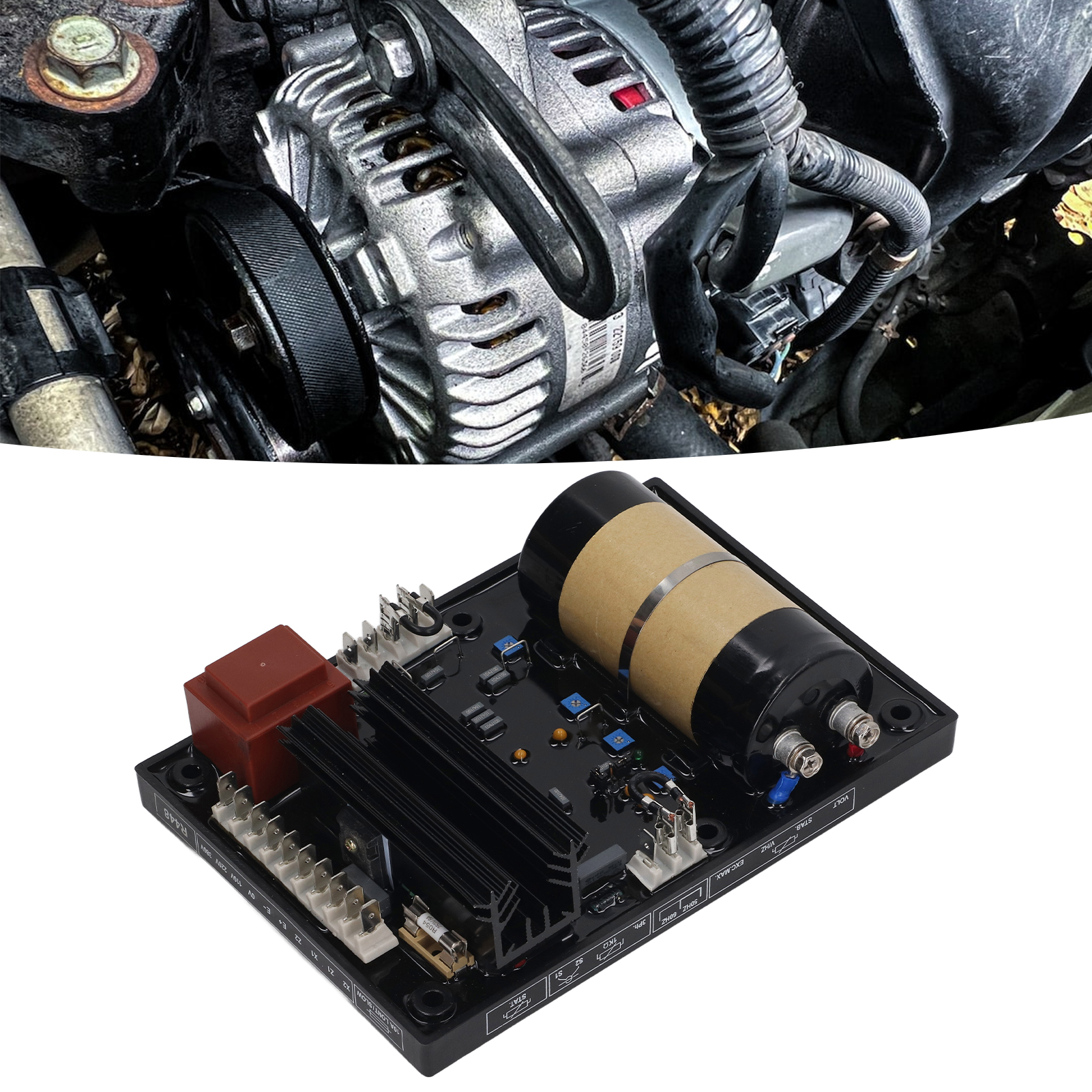 Ersatzteile Für Dieselgeneratoren Des Typs R448: Avr-spannungsregler, Automatischer Elektronischer Spannungsstabilisator, 70-140 Vac.